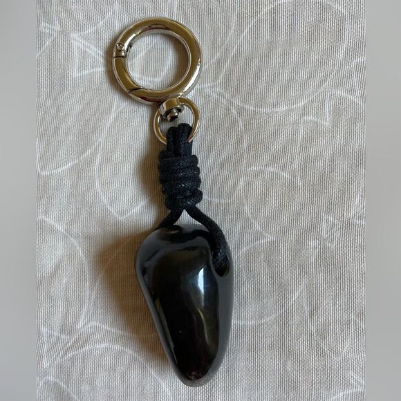 NEW Eco-Friendly Key Chain Handmade South America Artisan Black Unisex - Picture 3 of 14